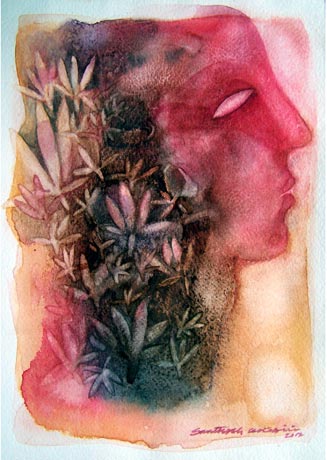 SKWA1 
Untitled - I 
Water colour on paper 
11 x 8 inches 
Available